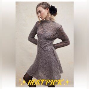 Free People changing tides alpaca knit dress